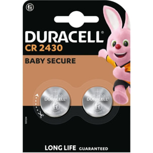Pile DURACELL CR 2430 x2 3V Lithium