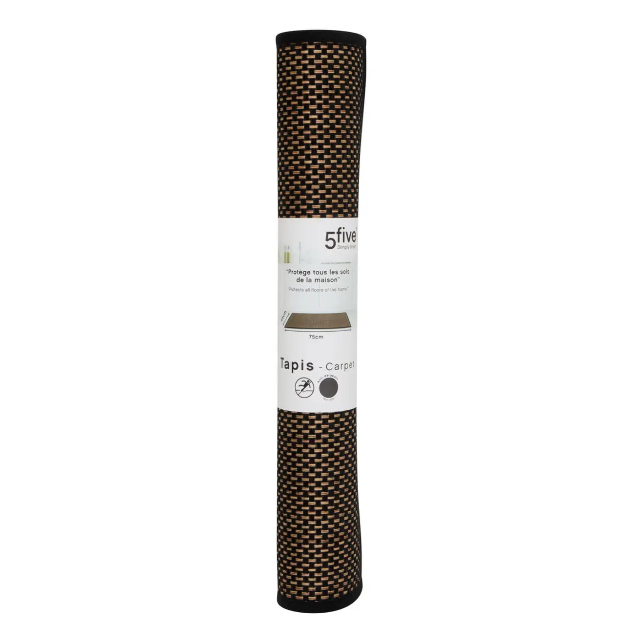 Tapis anti-dérapant tissu chiné 45x75cm