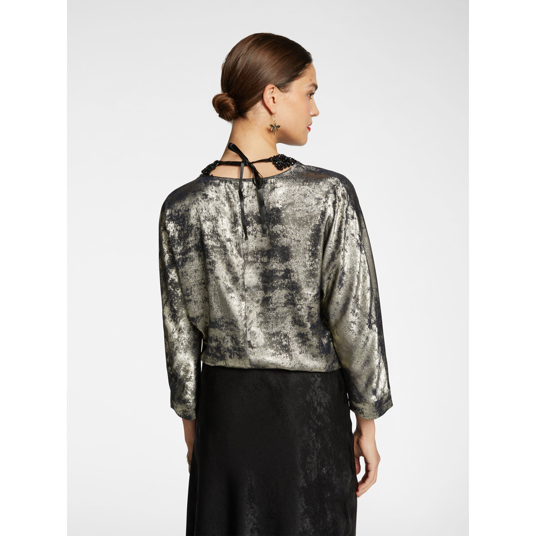 Elena Mirò - Blusa de tejido brillante - Argento