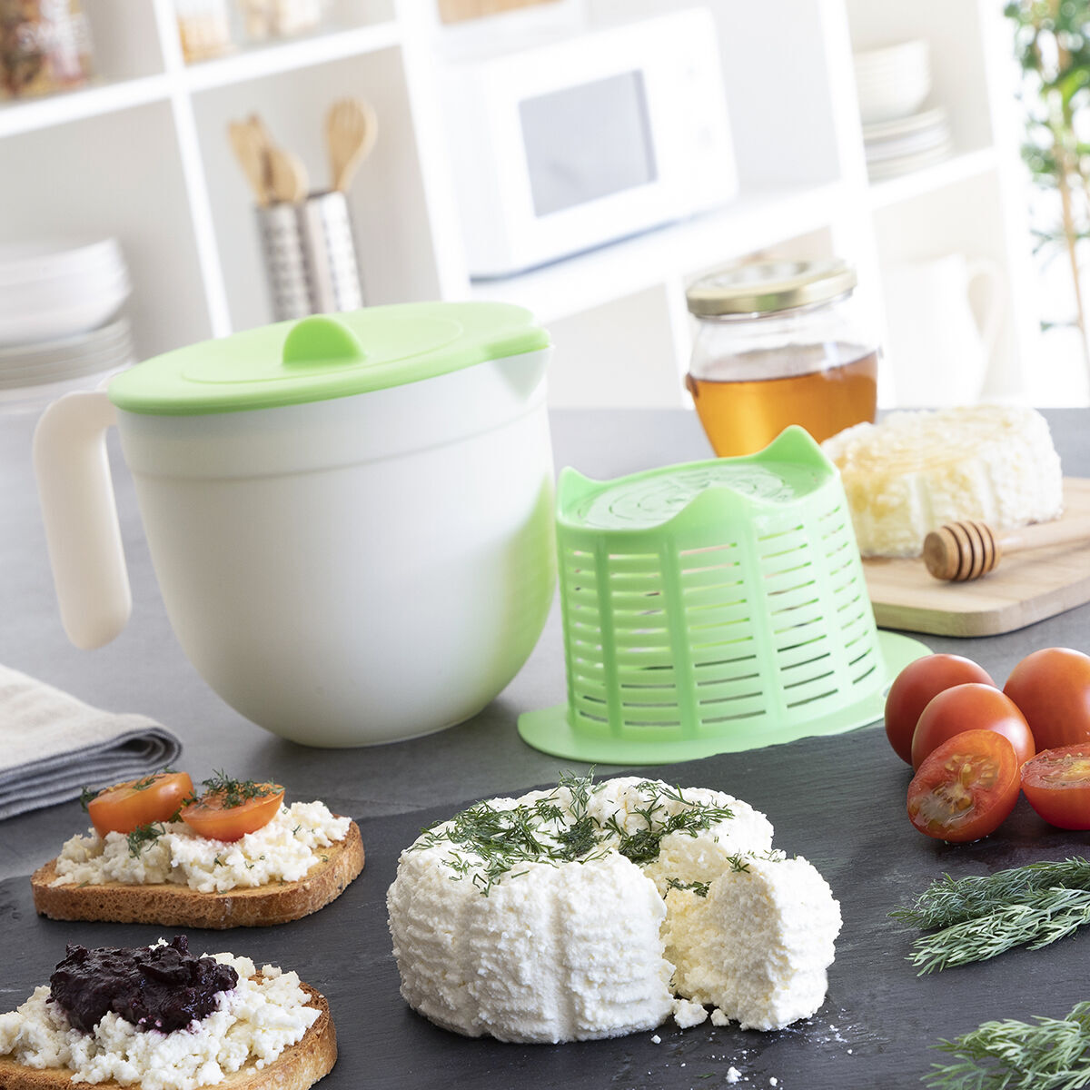 Molde para Hacer Queso Fresco con Manual y Recetas Freashy InnovaGoods