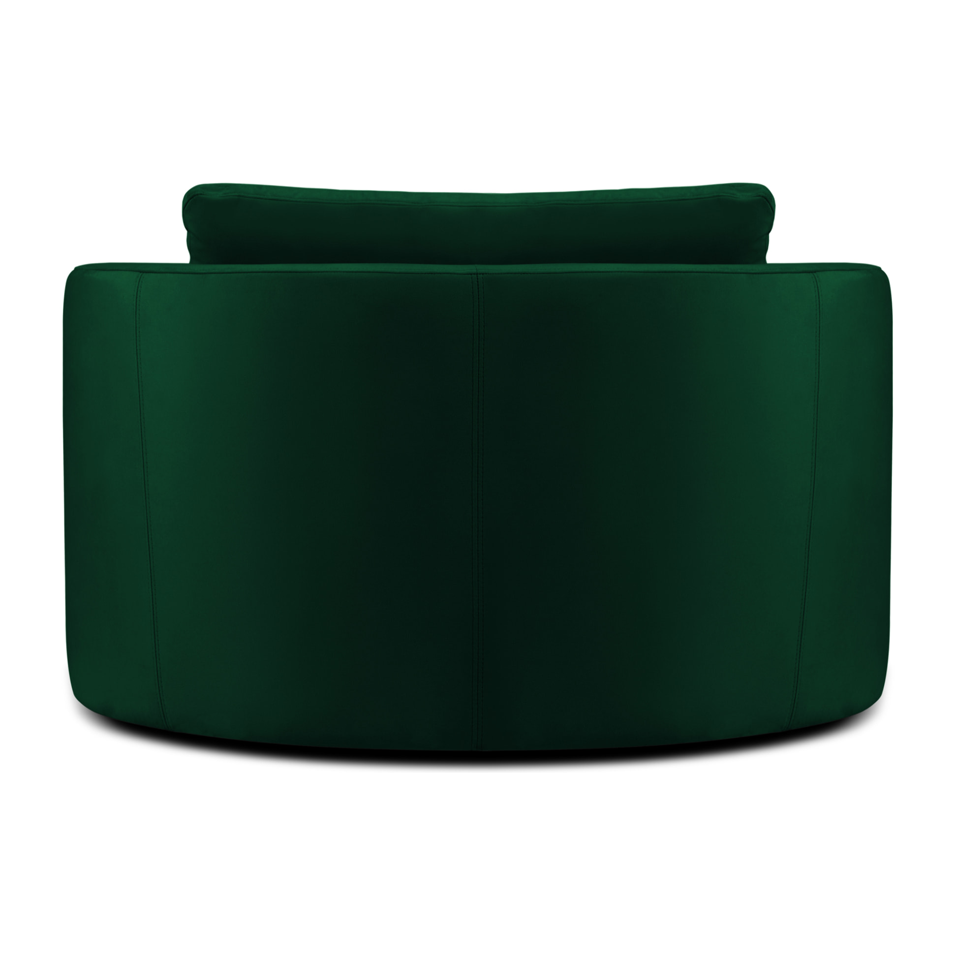 Fauteuil pivotant "Adam" en velours vert bouteille