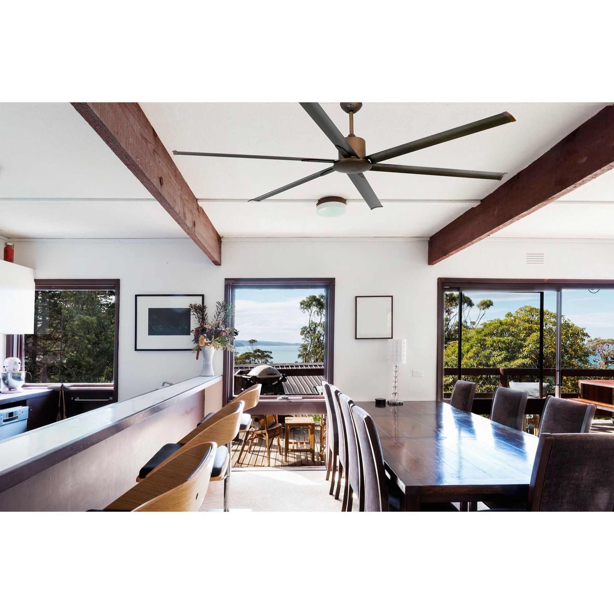 ANDROS XXL Ventilatore a soffitto marrone