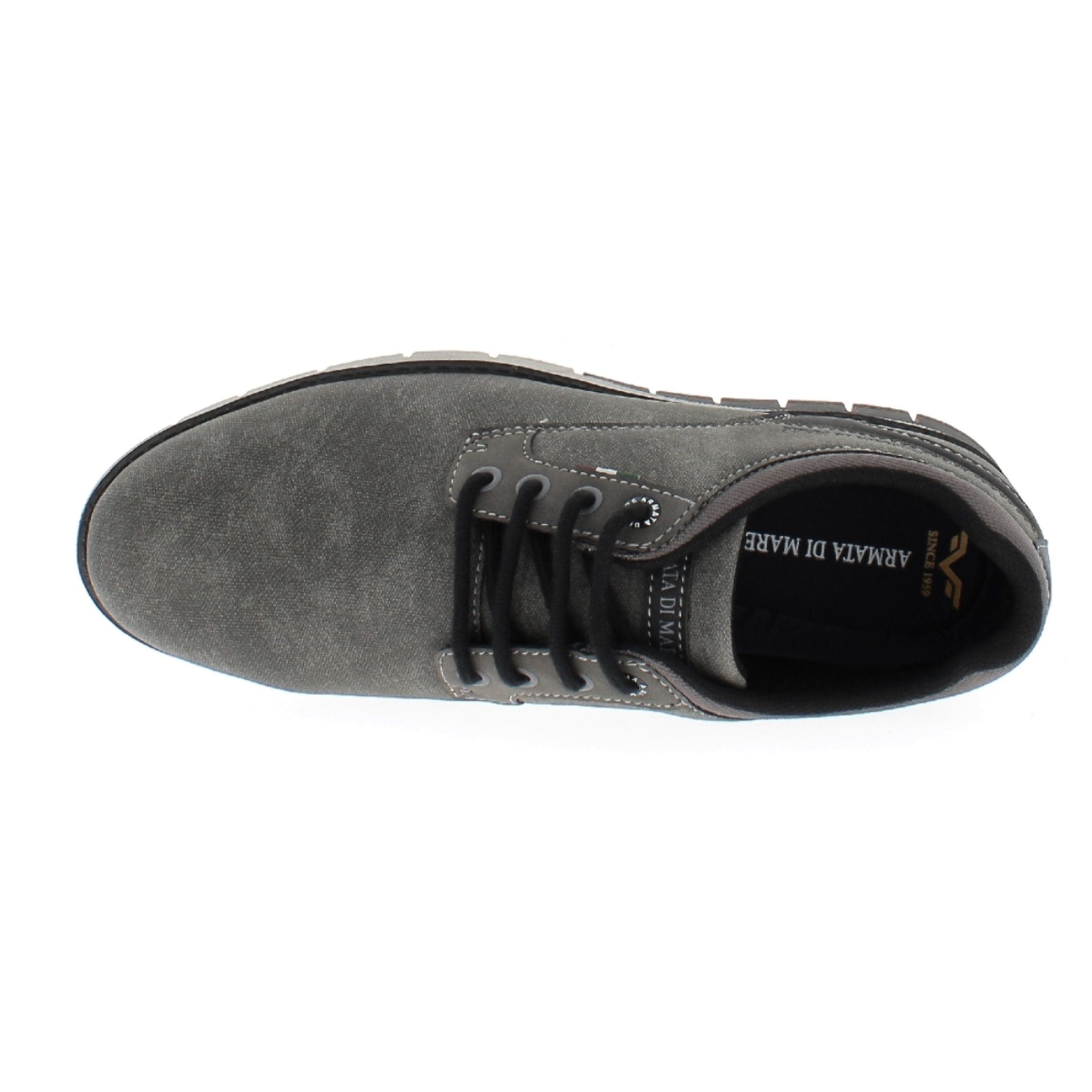 Armata di Mare Scarpe Uomo Scarponcino Casual Stringate con Soletta Rimovibile in Memory Foam AMU W24L637 Grey