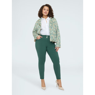 Fiorella Rubino - Pantaloni Skinny in misto viscosa - Verde