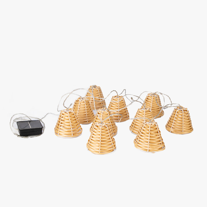 FORLIGHT Chillout IP44 Estela LED 1W Blanco Cálido 2500K Imitación Madera Aplique Exterior con Estilo Natural