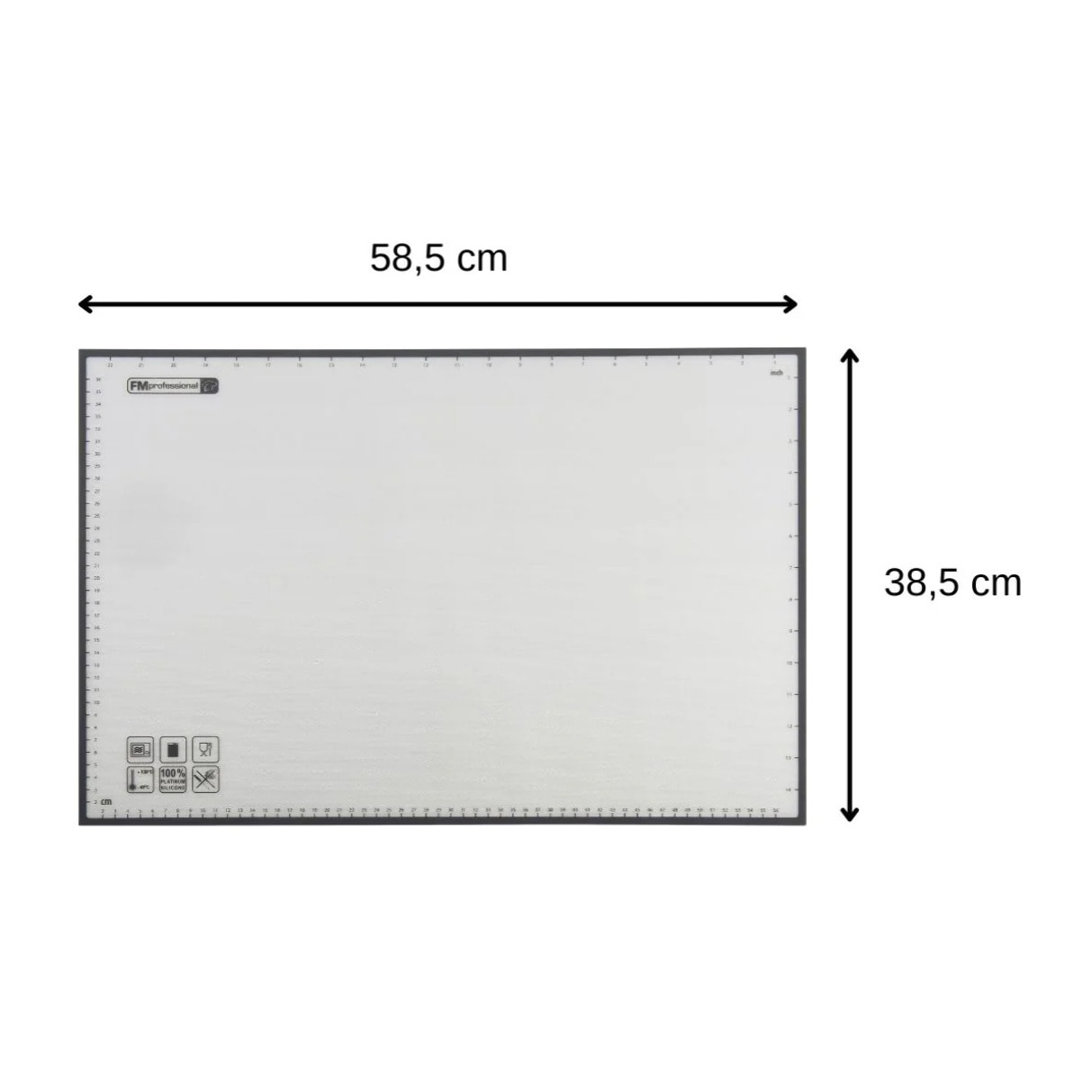 Papier de cuisson en silicone réutilisable 39 x 59 cm FM Professional