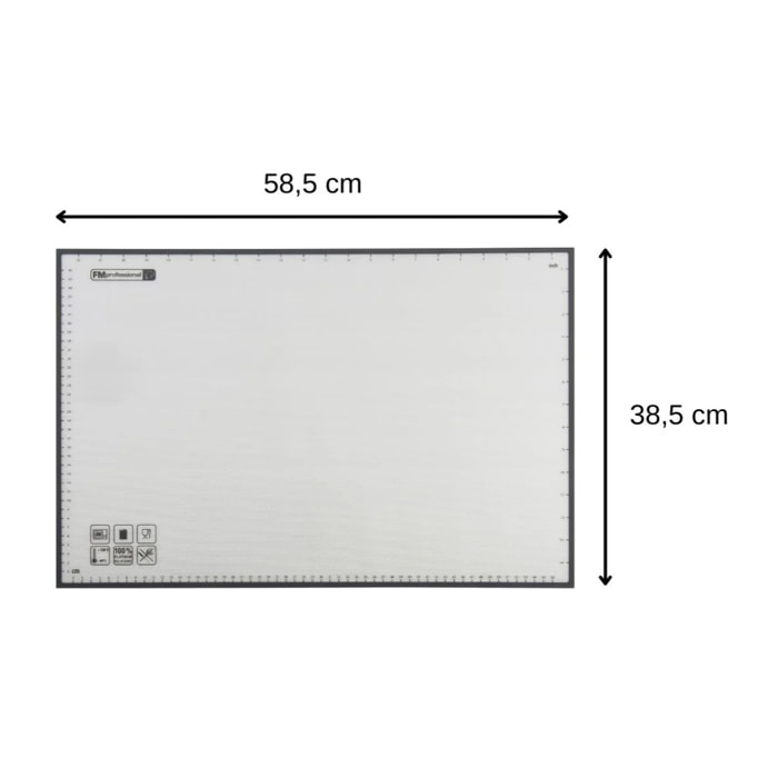 Papier de cuisson en silicone réutilisable 39 x 59 cm FM Professional