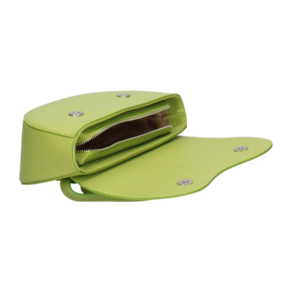Marsupio da donna in vera pelle - Modello False - Made in Italy - 25.0 x 15.0 x 9.0 cm