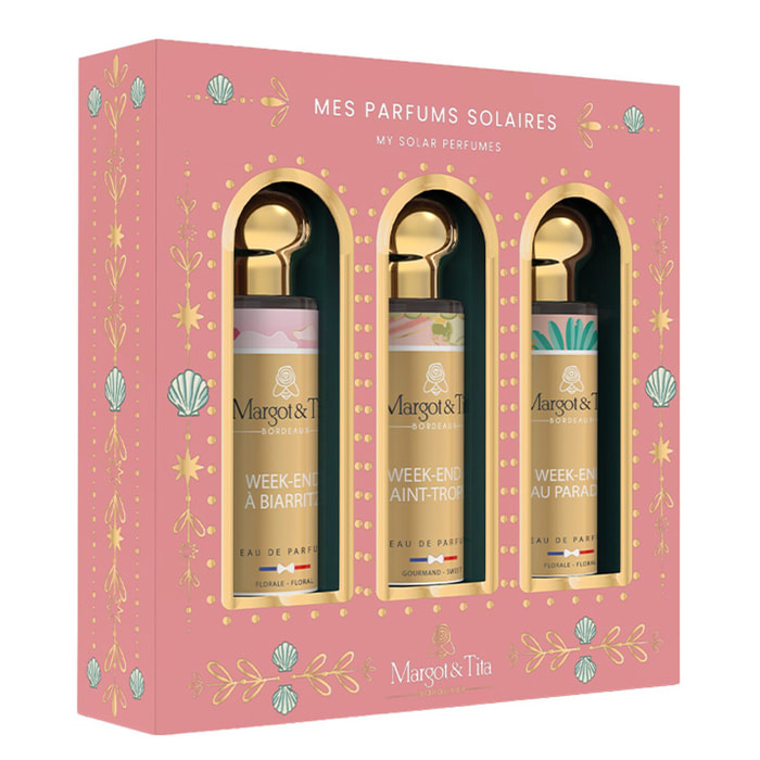 Mes Parfums Solaires - Coffret Trio Parfums 3 x 30ml