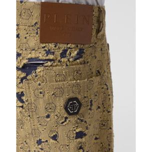 PHILIPP PLEIN Destroyed Beach Boy Fit Jeans Monogram