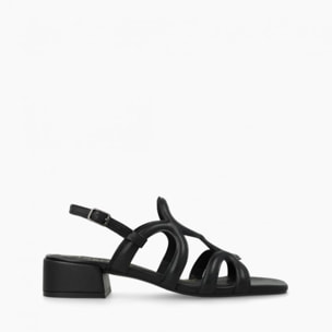 SANDALIAS NEGRAS KON5355