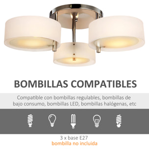 Lámpara de Techo Moderna Lámpara Colgante Gota E27 Iluminación de Techo con Pantalla de Acrílico Lámpara para Salón Dormitorio Comedor Cocina Blanco