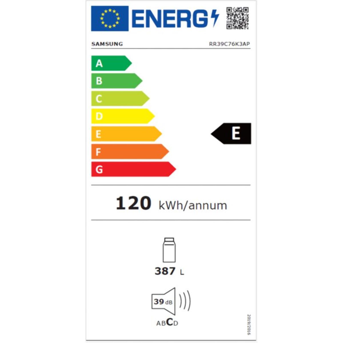 Réfrigérateur 1 porte SAMSUNG RR39C76K3AP