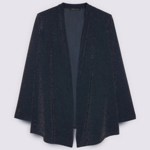Fiorella Rubino - Cárdigan abierto en jersey lurex - Azul