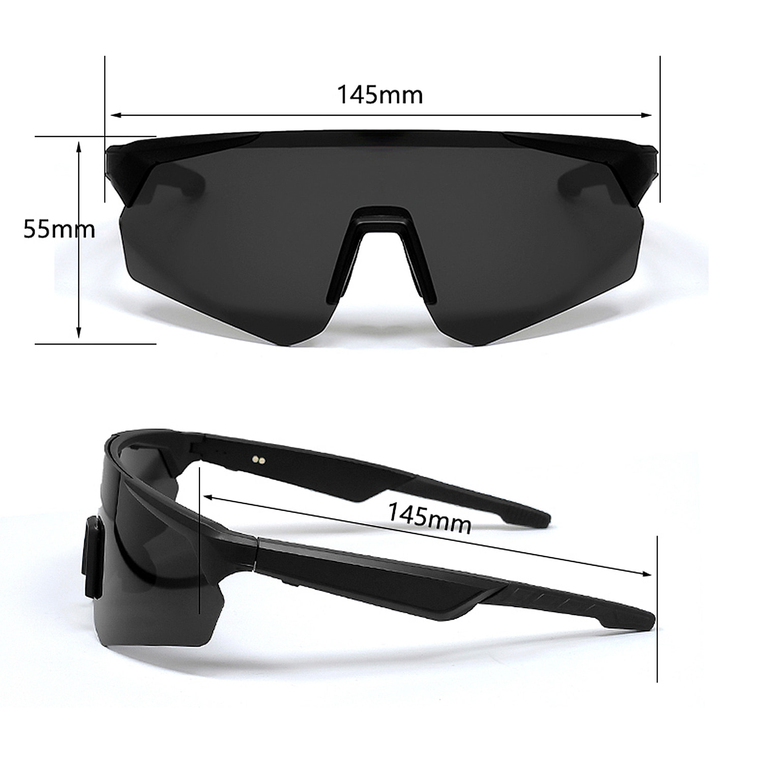 Gafas deportivas inteligentes QY PRO 2. Asistente de voz inteligente, traducción en tiempo real de más de 100 idiomas, control de música/llamadas y lentes fotocromáticas UV400.