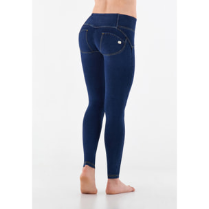 Jeggings push up WR.UP® skinny vita media in cotone organico