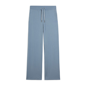 Pantaloni Sportivi con gamba Wide Leg e strass