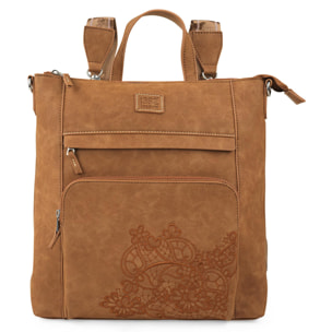 Bolso Mochila Mujer Lois Marcy Marron