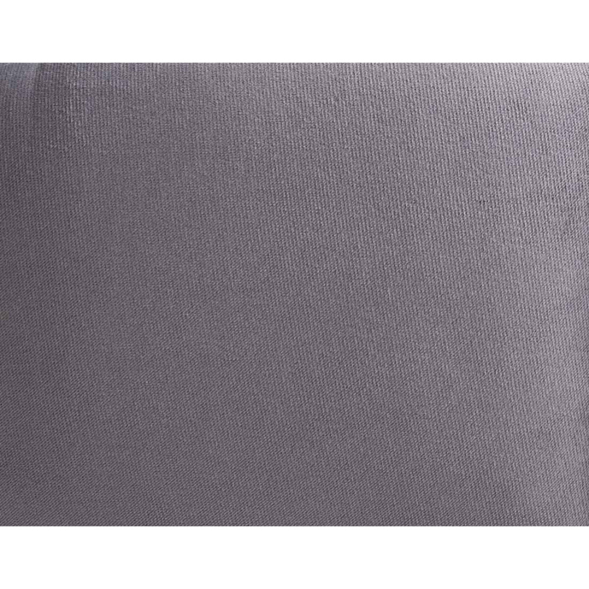 Torreon - lit coffre - 140x200 - sommier inclus - en velours - Gris foncé