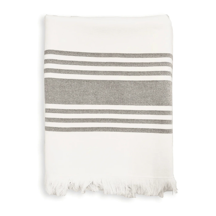 Fouta doublée éponge XL - Karabuk Gris - 380g/m²