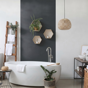 Rouleau adhésif décoratif Vinyle au Mètre - Gris tempete - Sticker Lavable Imperméable Mur Cuisine Meubles