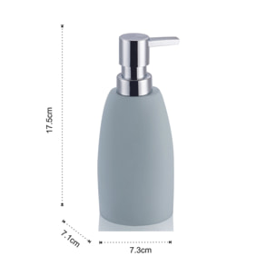 Distributeur de savon Tomasucci MAIA, en résine, 7,3 × 7,1 × 17,5 cm