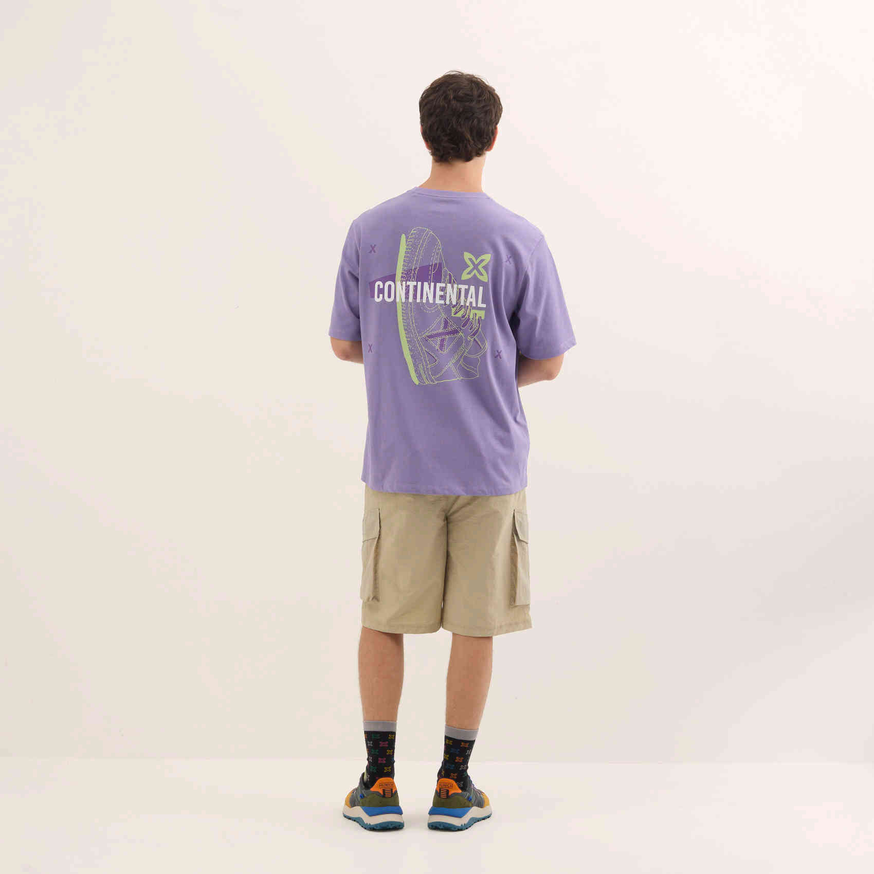 Camiseta Estilo Urbano Oversize Algodón Orgánico Lavanda STREETWEAR T-SHIRT LAVANDA