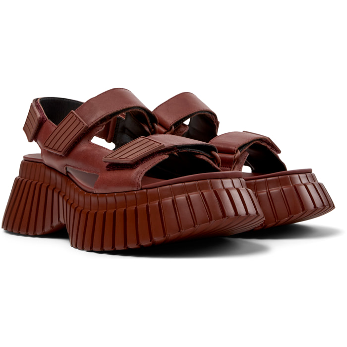 Sandalias - CAMPER BCN - Rojo - Cuero liso