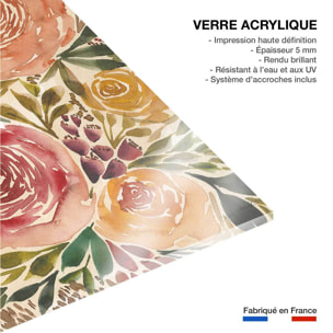 Tableau roses merveilleuses Tableau plexiglas