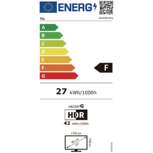 TV LED TCL 32S5404A