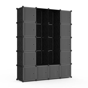 Armoires de rangement cubes - Noir