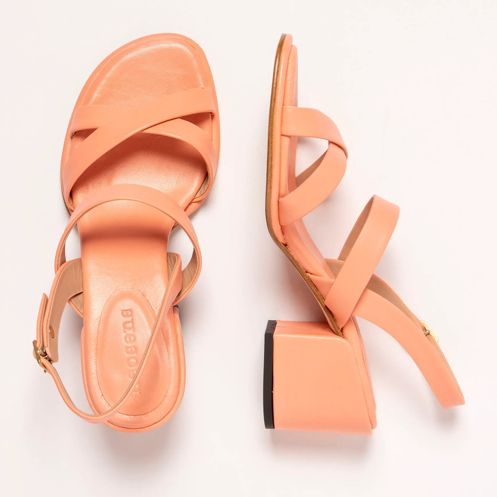 Sandalias con tacón S3173 NAPPA PEACH PINK/ FABER color Peach pink