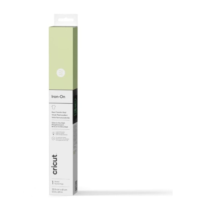 Accessoire CRICUT Glow in the dark Iron-On 30x60cm 1 sheet