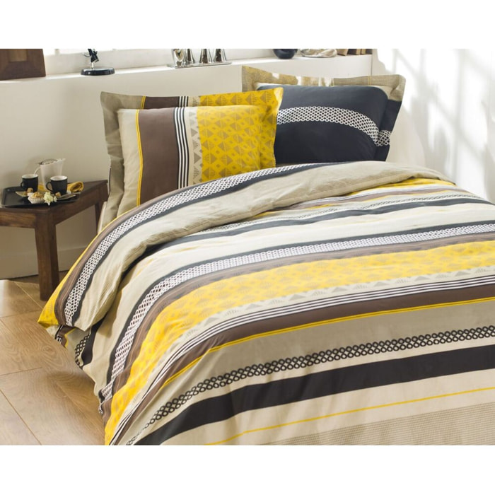 Parure Housse De Couette 3pcs 100% coton 57fils Queenie