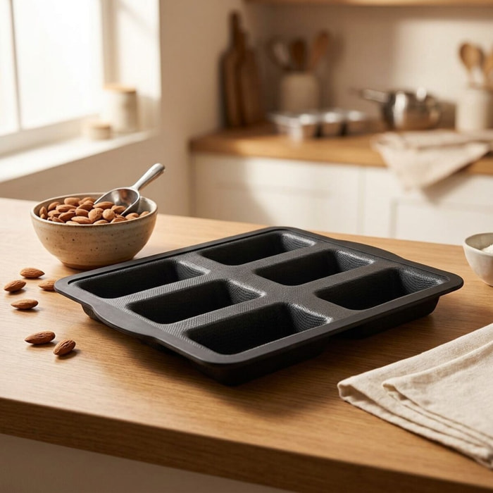 Moule 6 financiers 26 x 22 cm Zenker Silicone fibre de verre