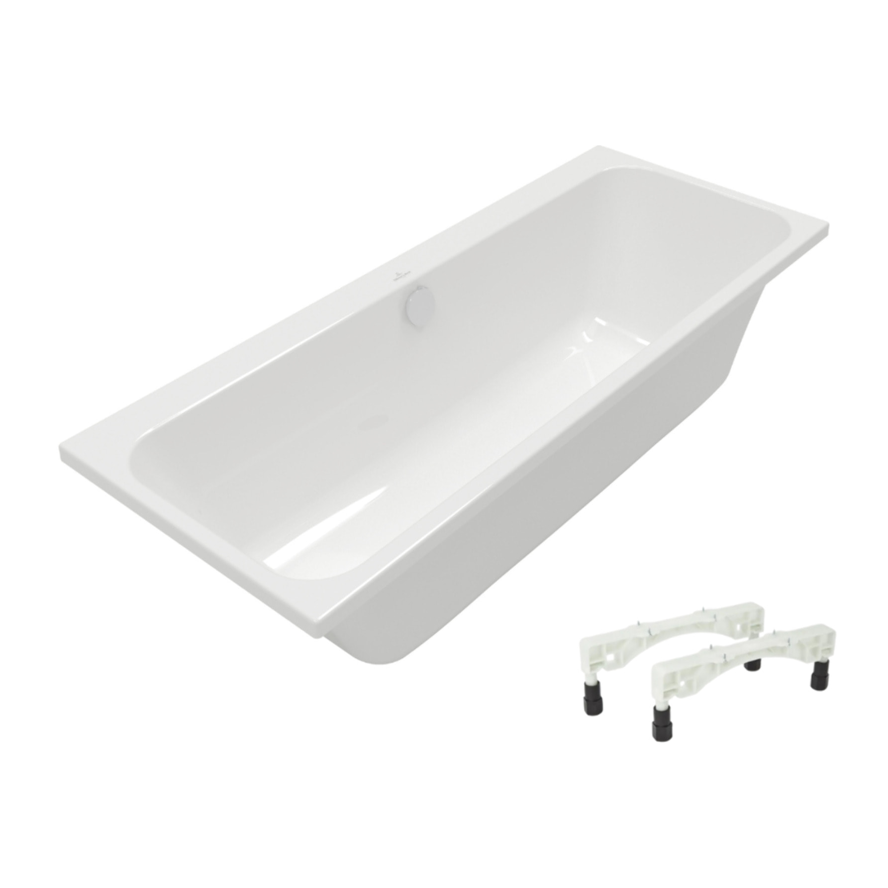 Baignoire droite 170 x 75 VILLEROY & BOCH Architectura avec pieds