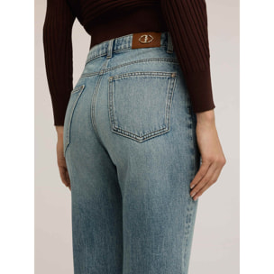 Motivi - Jeans palazzo con raya marcada - Light - blue