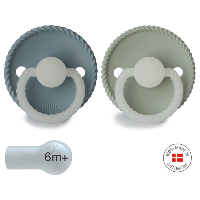 Frigg Pack 2 Chupetes Night Silicona Rope