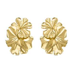 Pendientes Lux by Lux acabadoss en oro amarillo 18K