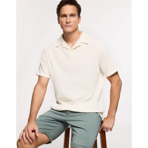 Polo Manga Corta Blanco - Anori
