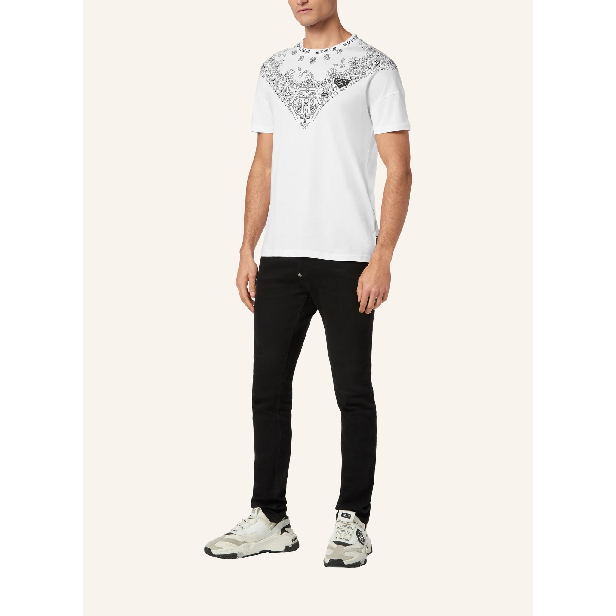 PHILIPP PLEIN T-Shirt Round Neck PAISLEY
