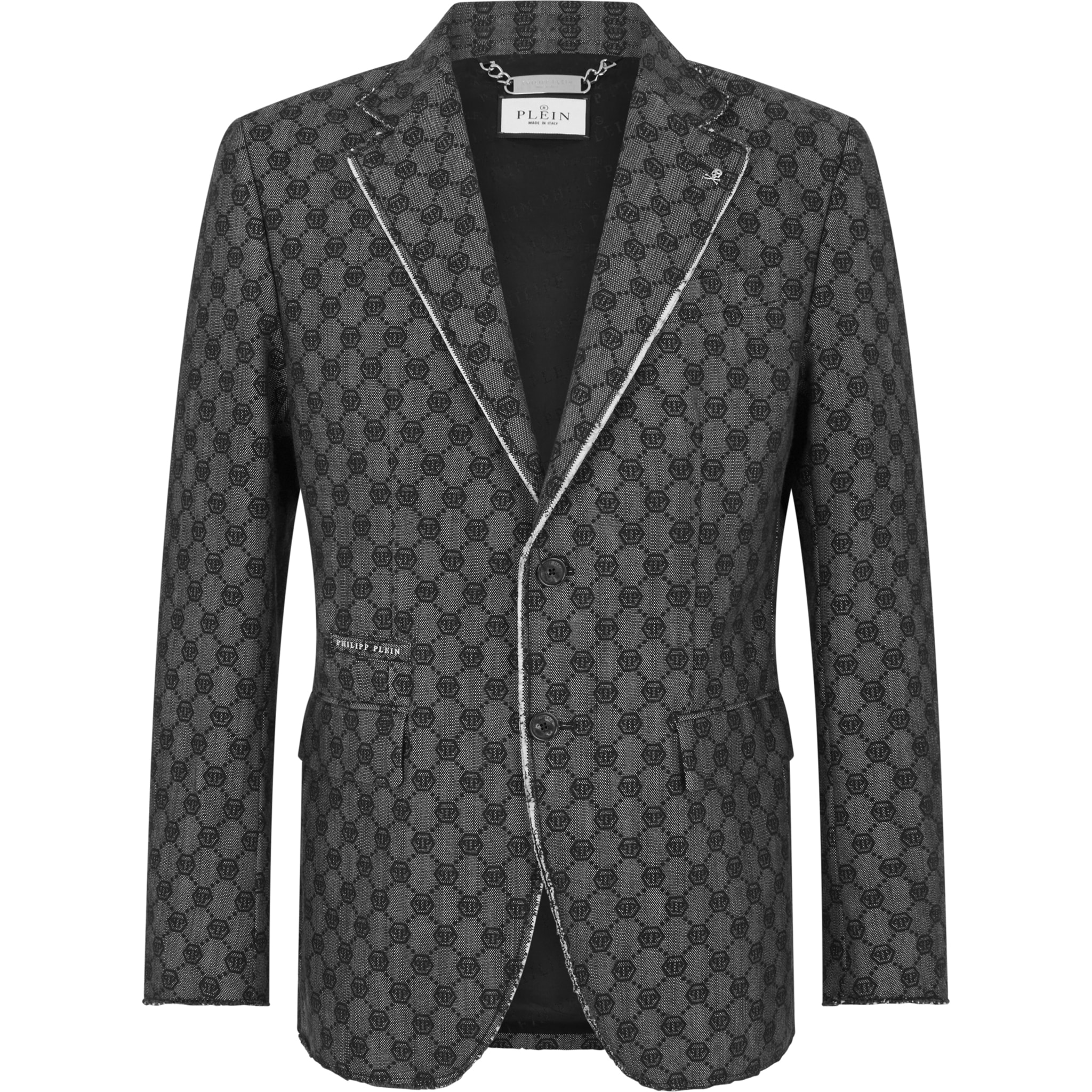 PHILIPP PLEIN Miami Vice Fit Blazer Jacquard Monogram