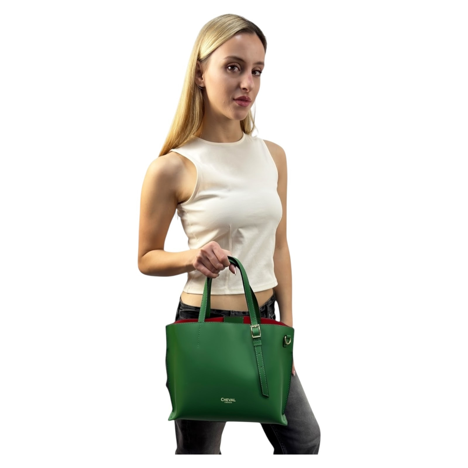 Bolso de Mano Cheval Firenze Marte Verde