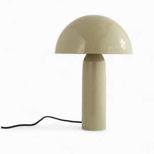 Lampe Enaïs en métal gris argile