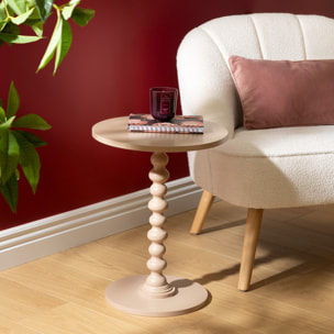 Table d'appoint "Alix" noisette 50x38x38cm