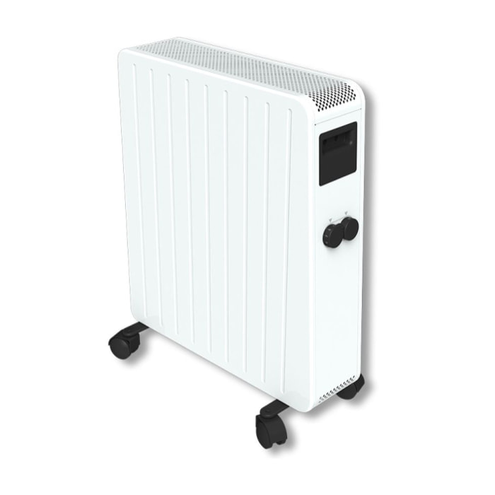 Radiateur inertie ceramique mobile 2500W blanc