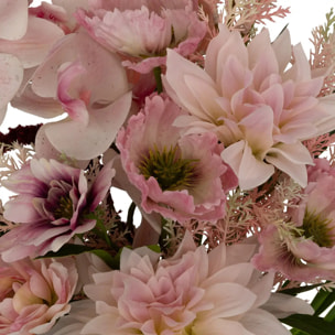 Bouquet de fleurs artificielles "Wild" rose H60cm