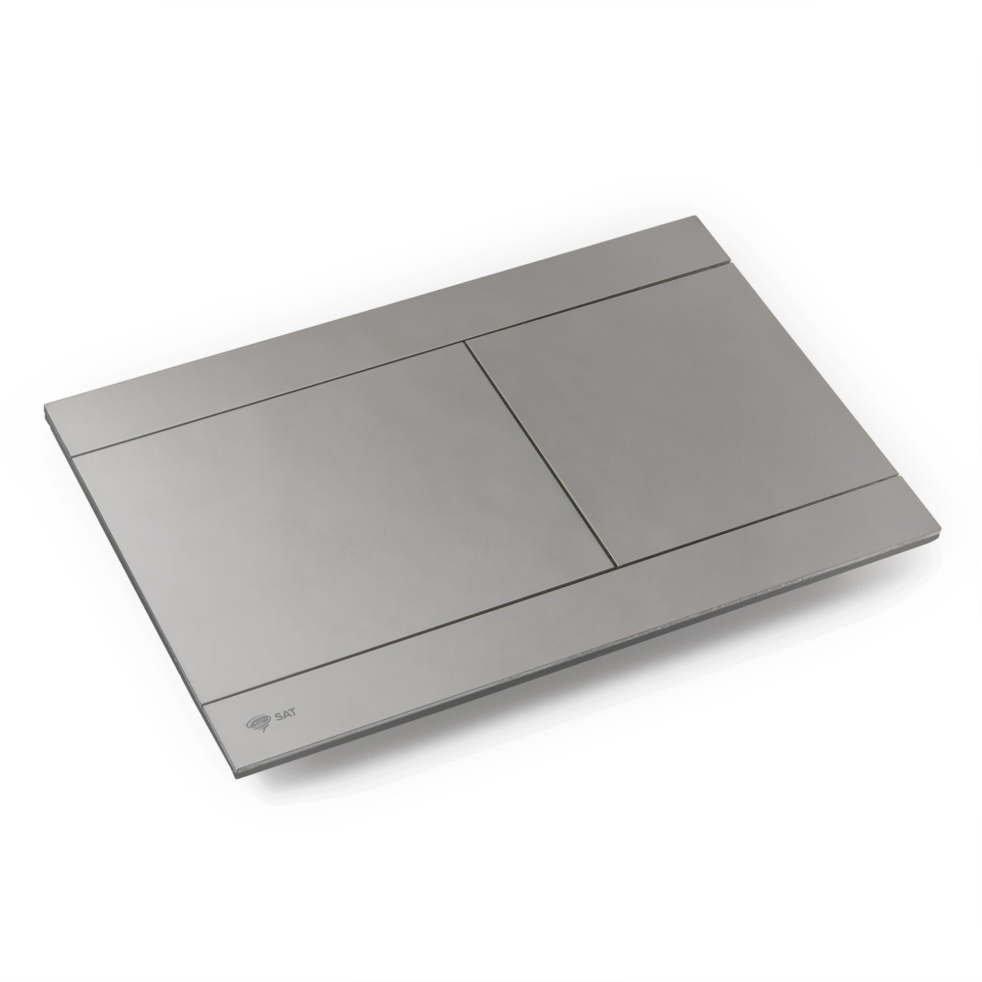 plaque de commande en acier inoxydable double touche, revêtement PVD, Gun Metal (SATATDA)