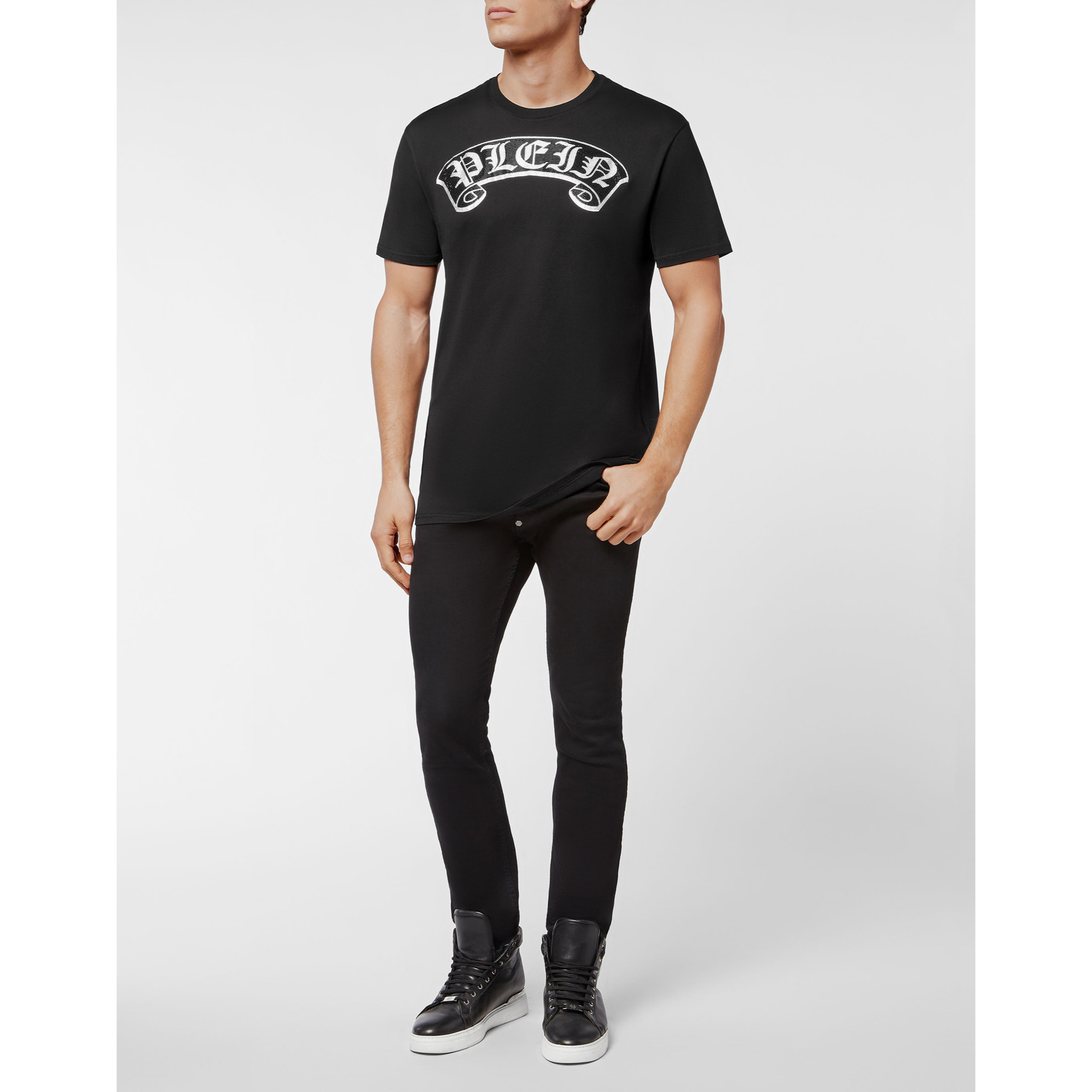 PHILIPP PLEIN T-Shirt Round Neck GOTHIC PLEIN