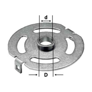 Bague de copiage FESTOOL KR-D 17,0/OF 1400 - Pour OF 1400 / VS 600 - 492181